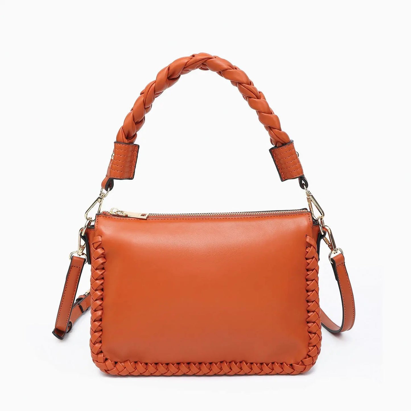 Jen & Co LLC Judith Whipstitch Trim Shoulder Bag - Handbags
