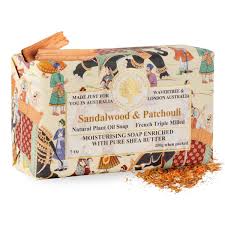 AUSTRALIAN NATL SOAPWORKS SANDALWOOD & PATULI SOAP - Bar Soap Bar Soap