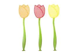 ESSCHERT DESIGN USA TULIP PLASTIC FLY SWATTER - Decor HOME DECOR