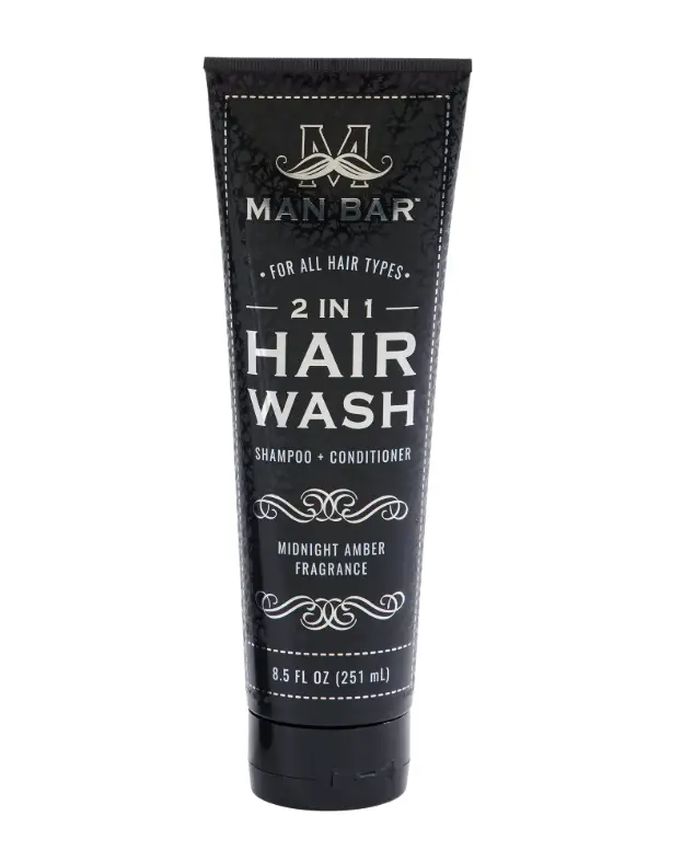 Man Bar Soap MAN BAR 2N1 HAIR WASH MIDNIGHT - Bar Soap Shampoo & Conditioner
