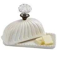 Mud Pie Mud Pie Door Knob Butter Dish - Kitchen & Dining Kitchen Accessories