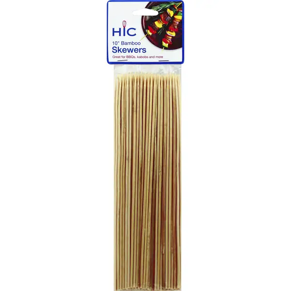 Harold Import Skewers 10" Bamboo (100 Pack) - Kitchen & Dining Kitchen Accessories