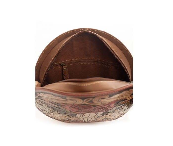 Winds Of The Rose Round Bag