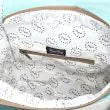 Zunia Leather & Hairon Bag in Turquoise