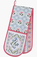 Boho Floral Dbl Oven Glove