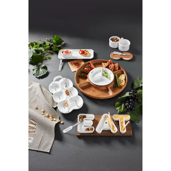 Mud Pie Mud Pie Wood Board And Tidbit Set - Kitchen & Dining Kitchen Accessories