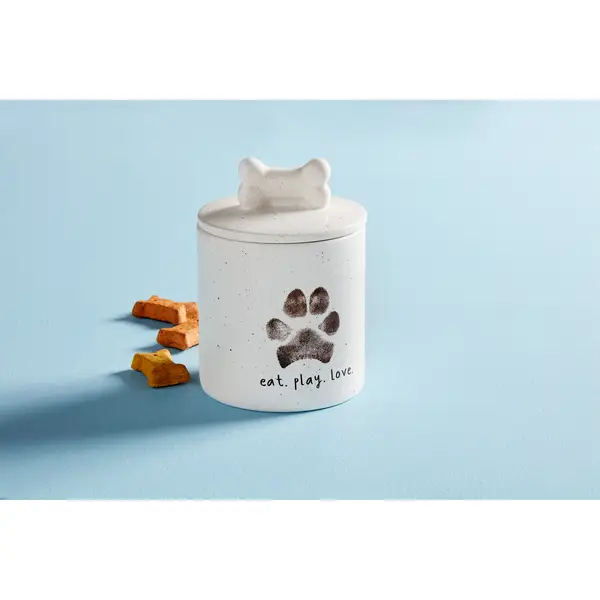 Mud Pie Mud Pie Paw Print Treat Jar - Kitchen & Dining Kitchen Accessories