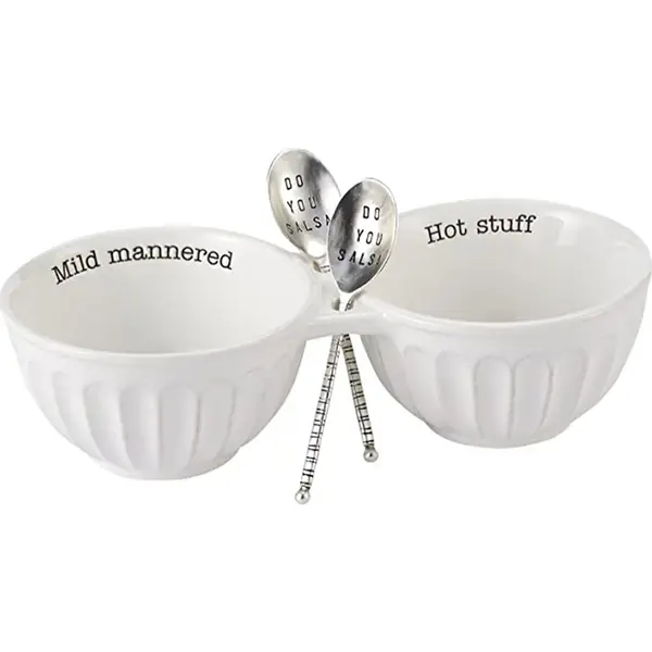 Mud Pie Mud Pie Salsa Double Dip Set - Kitchen & Dining Kitchen Accessories