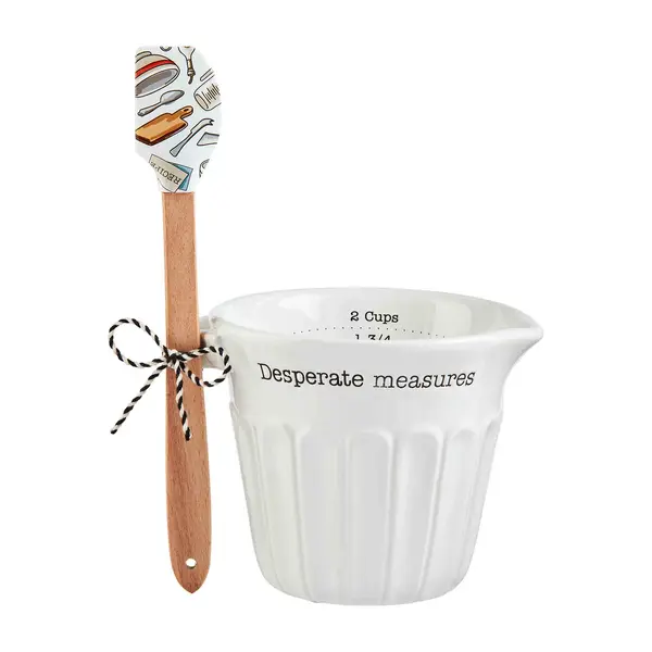Mud Pie Mud Pie Measure Cup & Spatula Set - Kitchen & Dining Kitchen Accessories