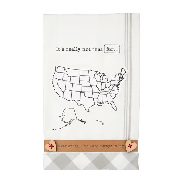 Mud Pie Mud Pie Not That Far Towel - Kitchen & Dining Kitchen Accessories