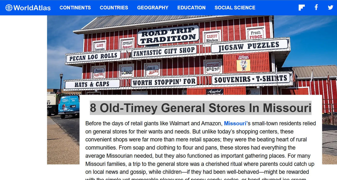 Ozarkland General Store Named One of the Must-See Old-Timey General Stores in Missouri