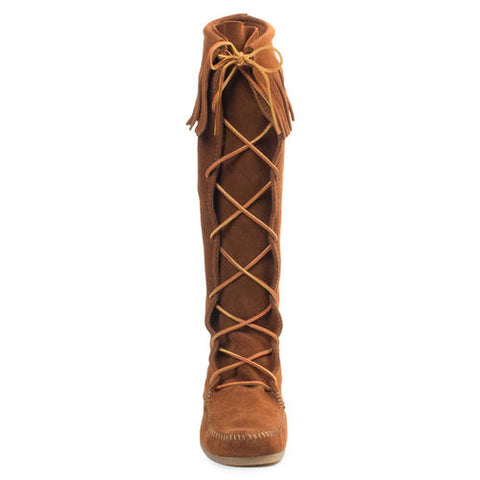 Front Lace Knee High Boot