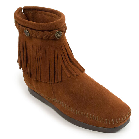 High Top Back Zip Boot