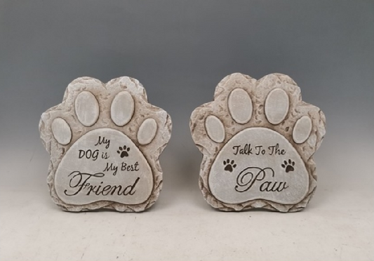 Dog Paw Stepping Garden Stone