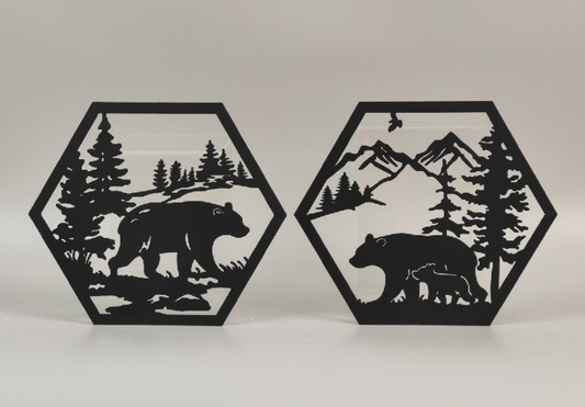 Walking Black Bear Plaque