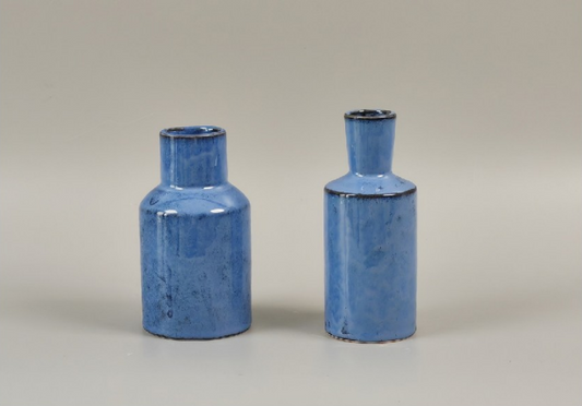Blue Porcelain Accent Vase