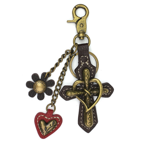 Chala Metal Charming Keychain - Cross bag