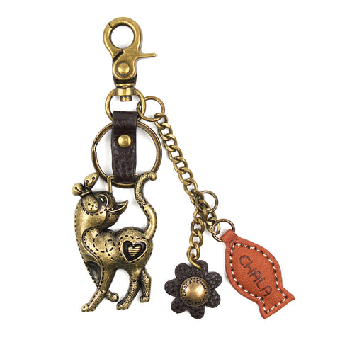 Chala Metal Charming Keychain - Slim Cat bag