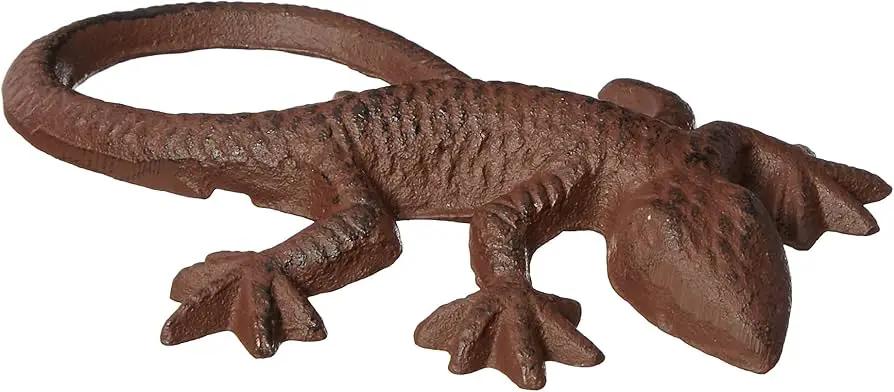 ESSCHERT DESIGN USA LIZARD WALL DECOR CAST IRON - Decor HOME DECOR