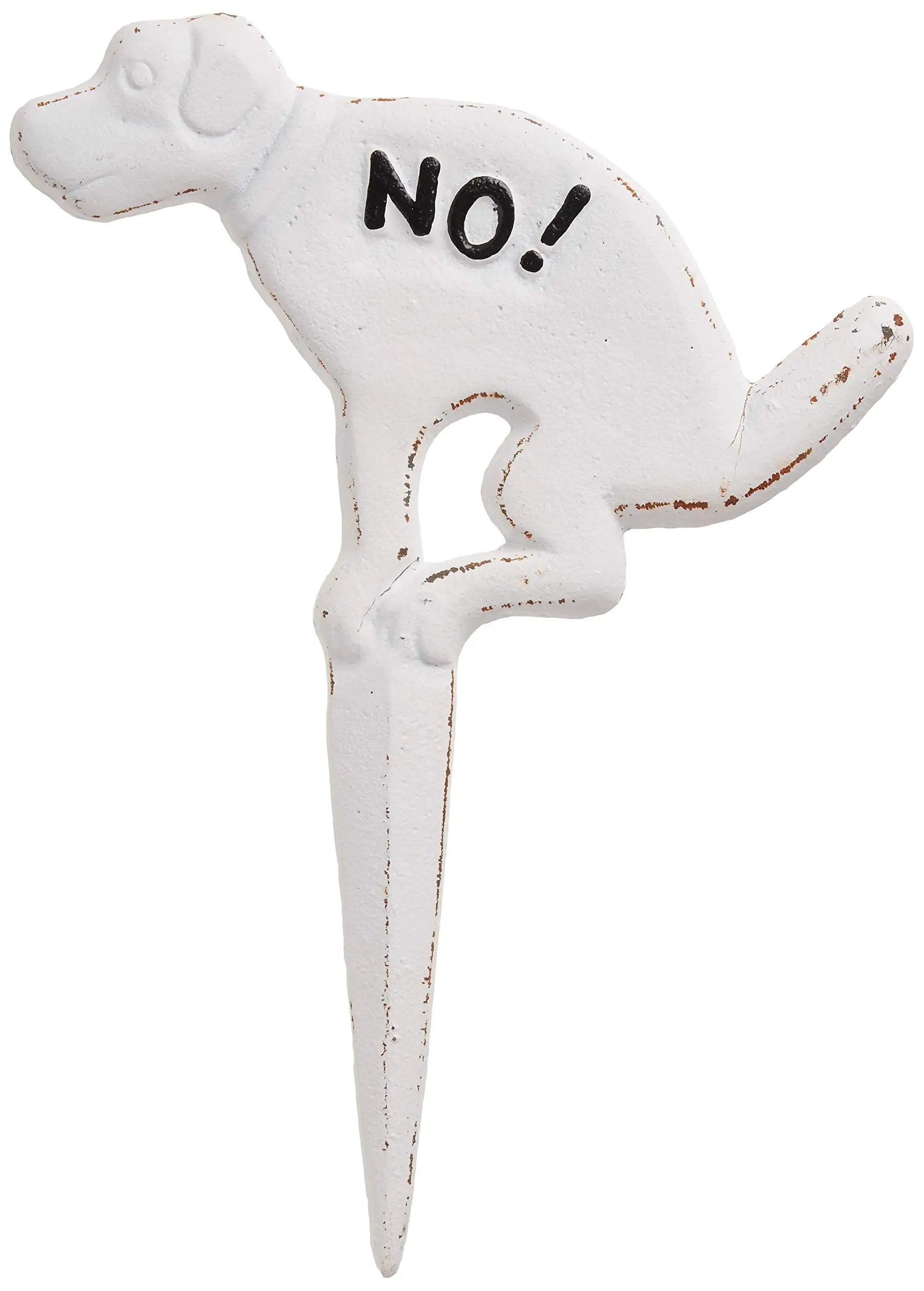 ESSCHERT DESIGN USA NO POOPING YARD SIGN CAST IRON - Decor HOME DECOR