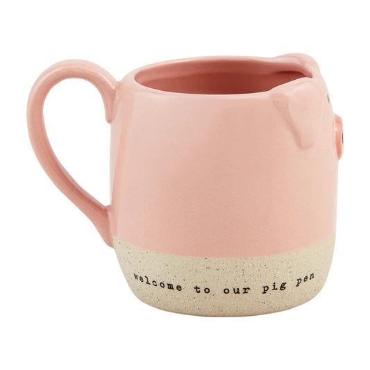 Mud Pie PIG MUG - Excuse our Pig Pen - Mugs Kitchen Accessories
