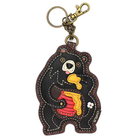 Chala Key Fob/Coin Purse - Black Bear bag