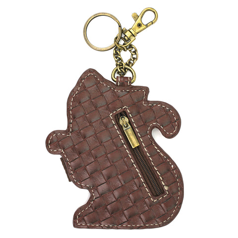 Chala Key Fob/Coin Purse - Tabby Cat - orange bag