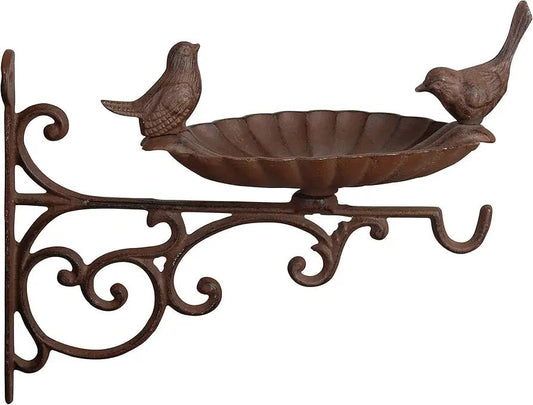 ESSCHERT DESIGN USA BIRD FEEDER CAST IRON W/BRCKT - Bird Feeders HOME DECOR