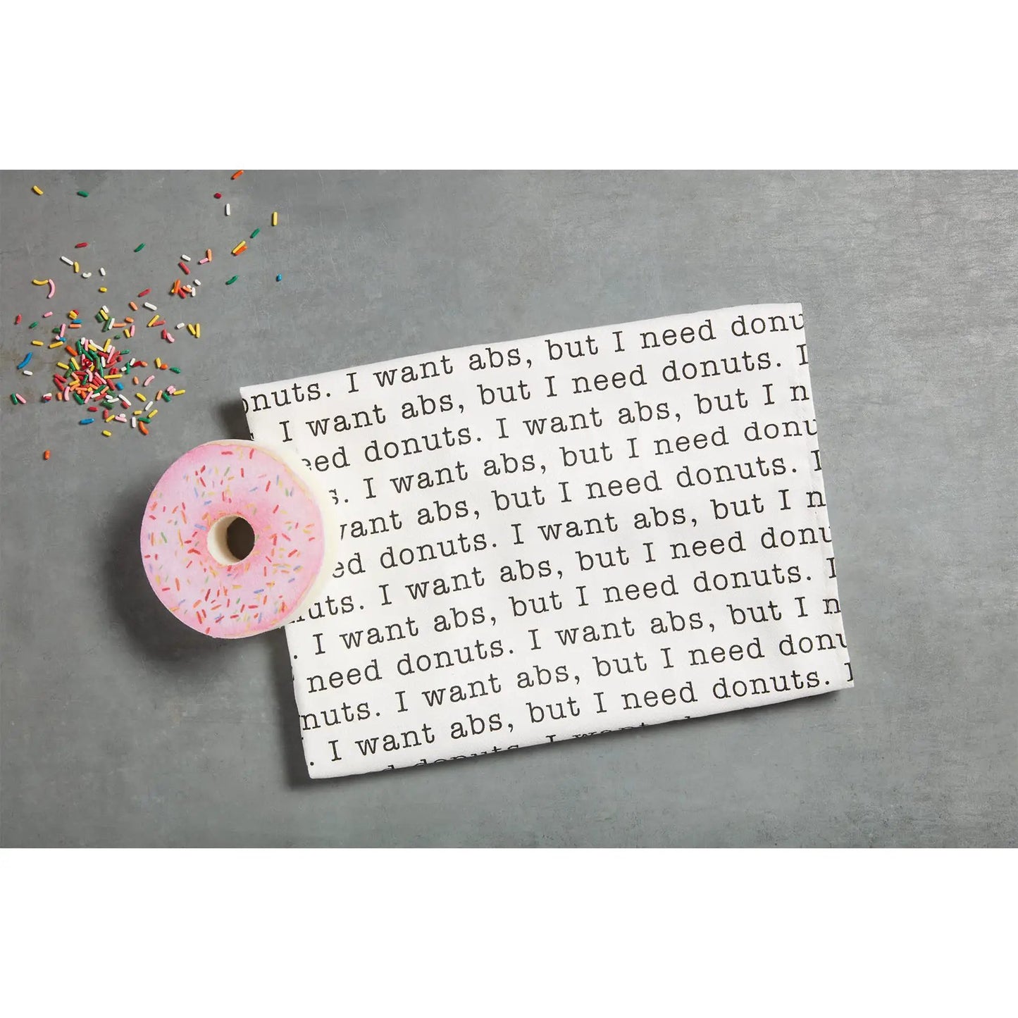 Mud Pie DONUT SPONGE & TOWEL SET - Kitchen Towels Kitchen Accessories
