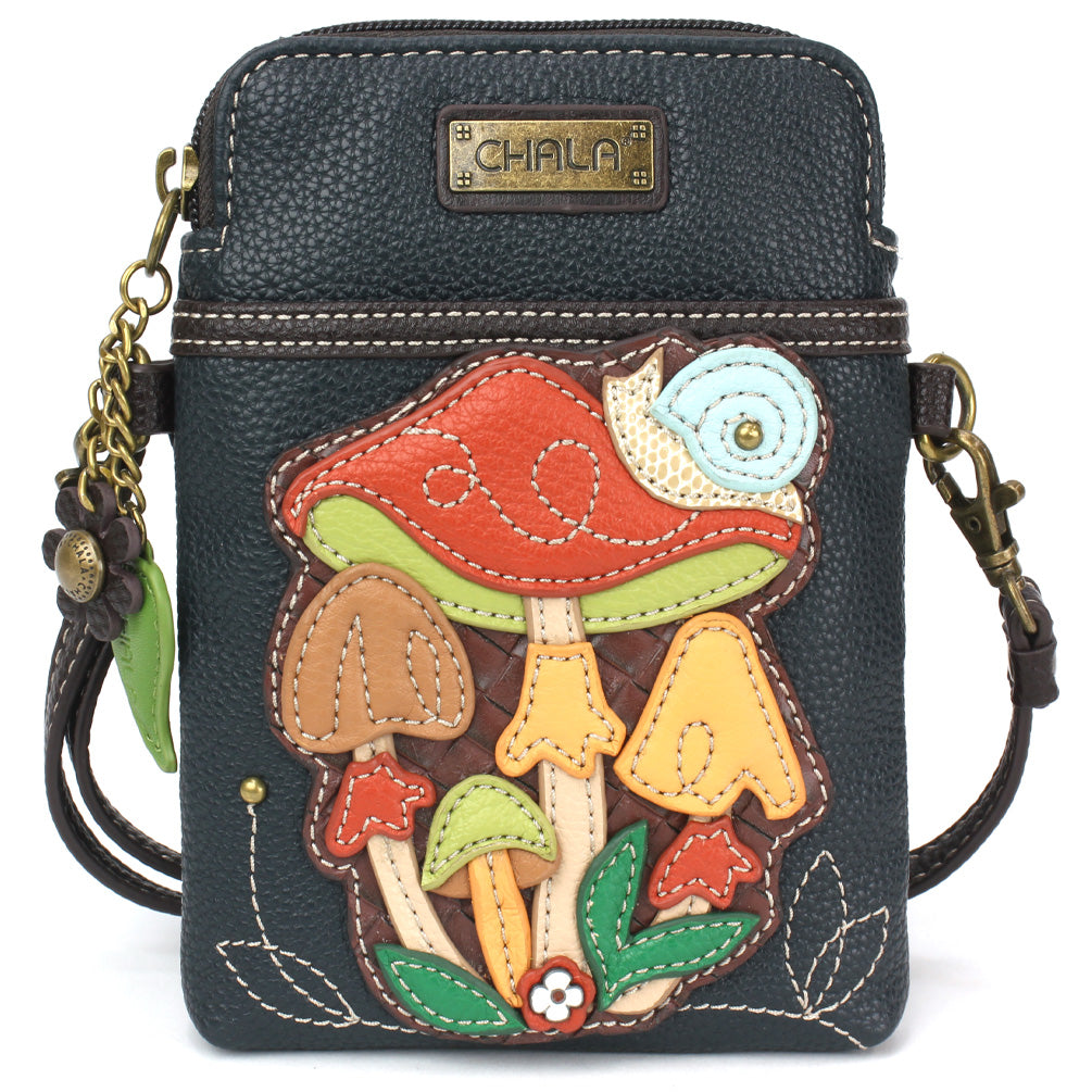 Chala Cellphone Xbody - Brown Mushrooms bag
