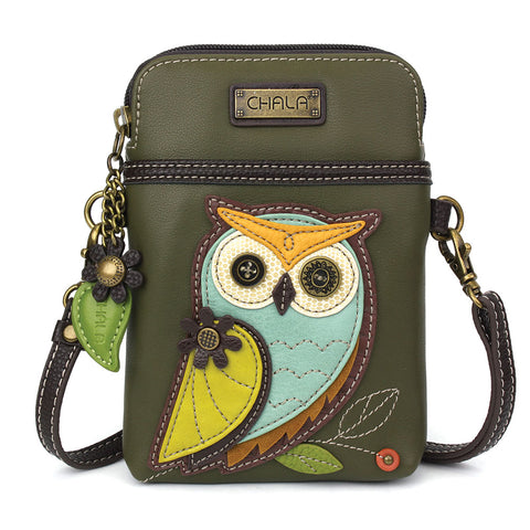 Chala Cellphone Xbody - Owl A bag