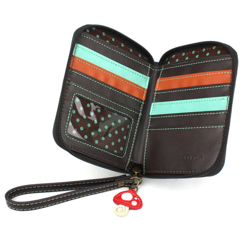 Chala Zip Around Wallet - Mushrooms bag