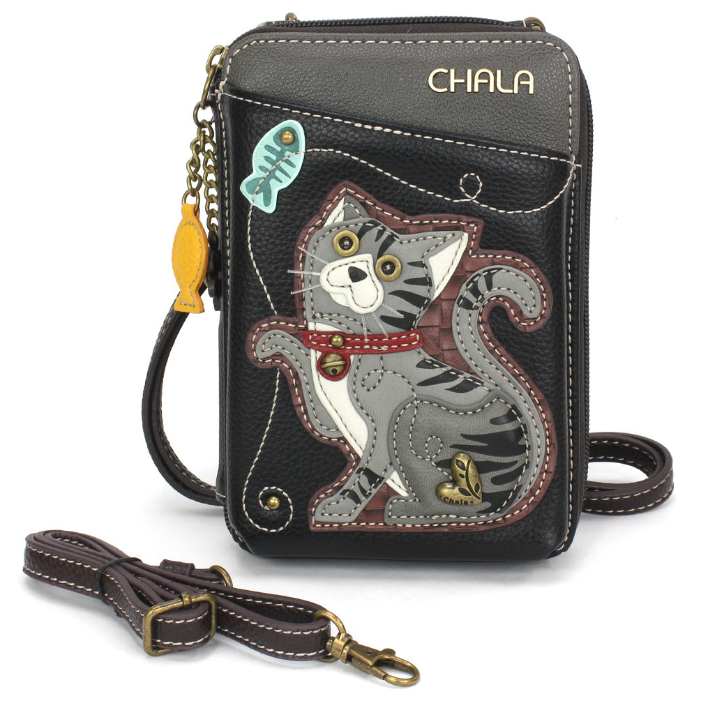 Chala Wallet Xbody  - Gray Tabby Cat bag