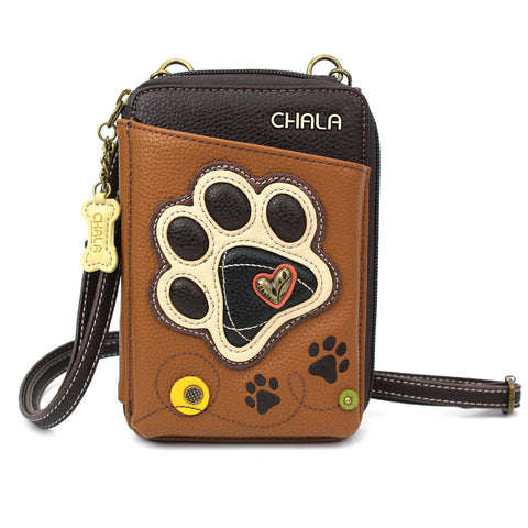 Chala Wallet Xbody - Ivory Pawprint bag