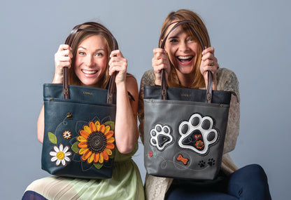 Chala Deluxe Everyday Tote - Pawprint bag