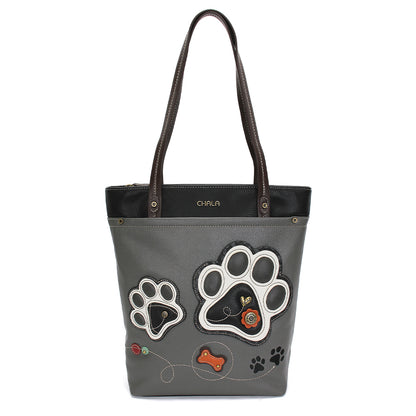 Chala Deluxe Everyday Tote - Pawprint bag