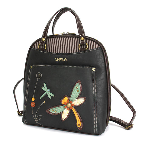 Chala Convertible Backpack Purse - Dragonfly bag