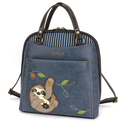 Chala Convertible Backpack Purse - Sloth bag