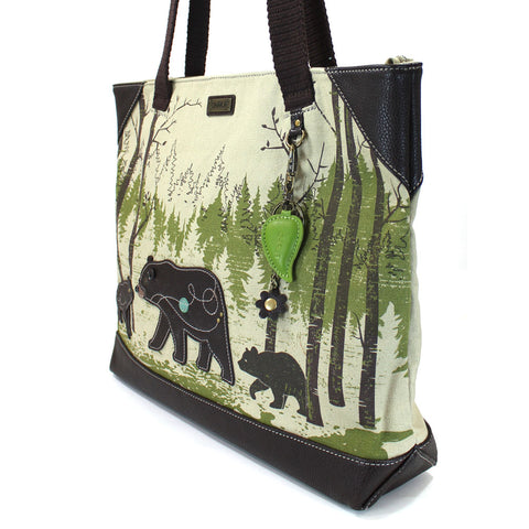 Chala Safari Canvas Tote - Bear bag