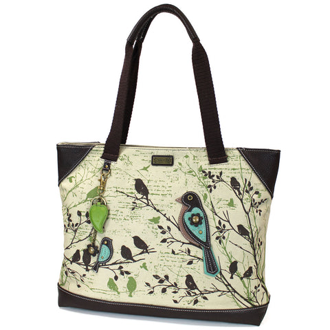 Chala Safari Canvas Tote - Bird bag