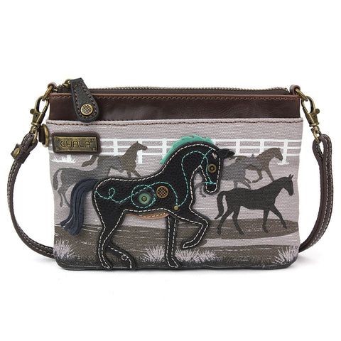 Chala Safari Double Pocket Xbody - Horse bag