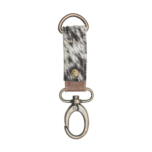 BLACK/ WHITE KEY FOB KEYCHAIN