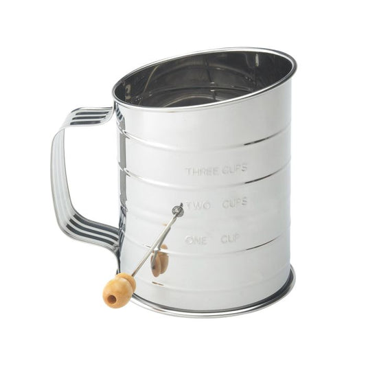 Baking Hand Crank Sifter, 3 Cup