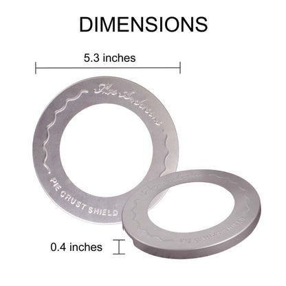 Baking Individual Pie Crust Shield, Set of 2