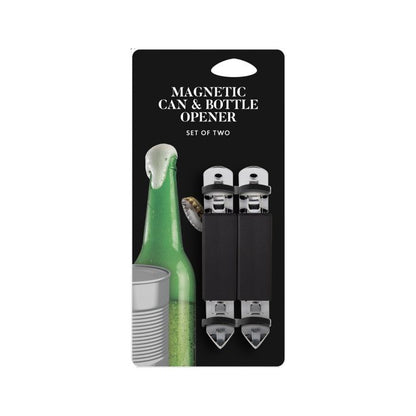 Bar Magnetic Can and Bottle Openers, Set of 2