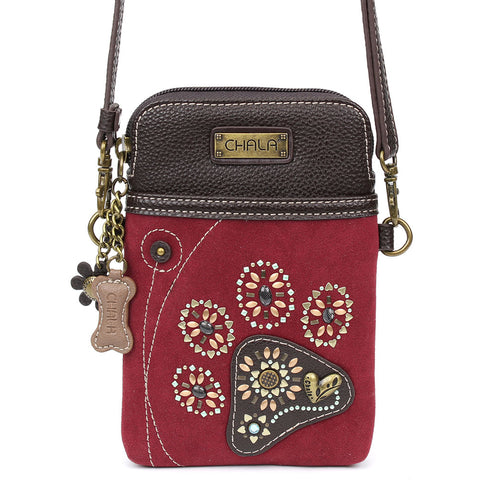 Chala Dazzled Cellphone Xbody - Pawprint bag