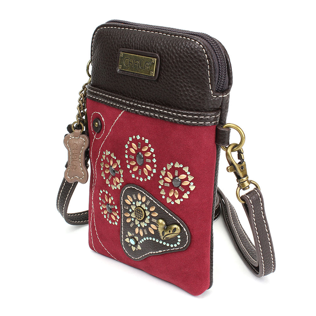 Chala Dazzled Cellphone Xbody - Pawprint bag