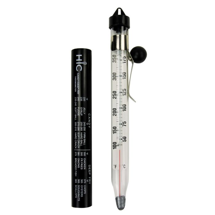 Deep Fry Candy Jelly Thermometer with Glass Tube