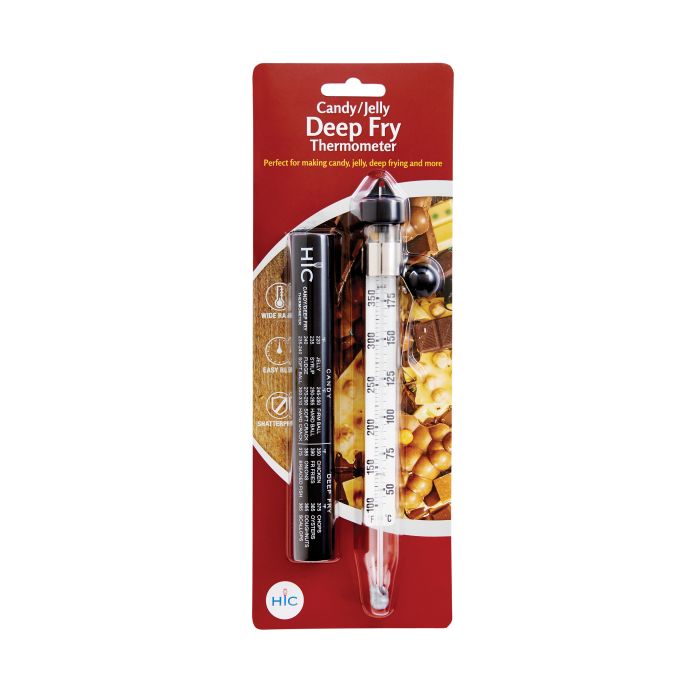 Deep Fry Candy Jelly Thermometer with Glass Tube