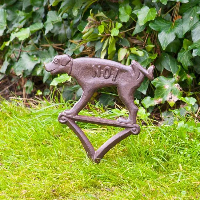 ESSCHERT DESIGN USA NO PEEING Dog YARD SIGN CAST IRON - Decor HOME DECOR